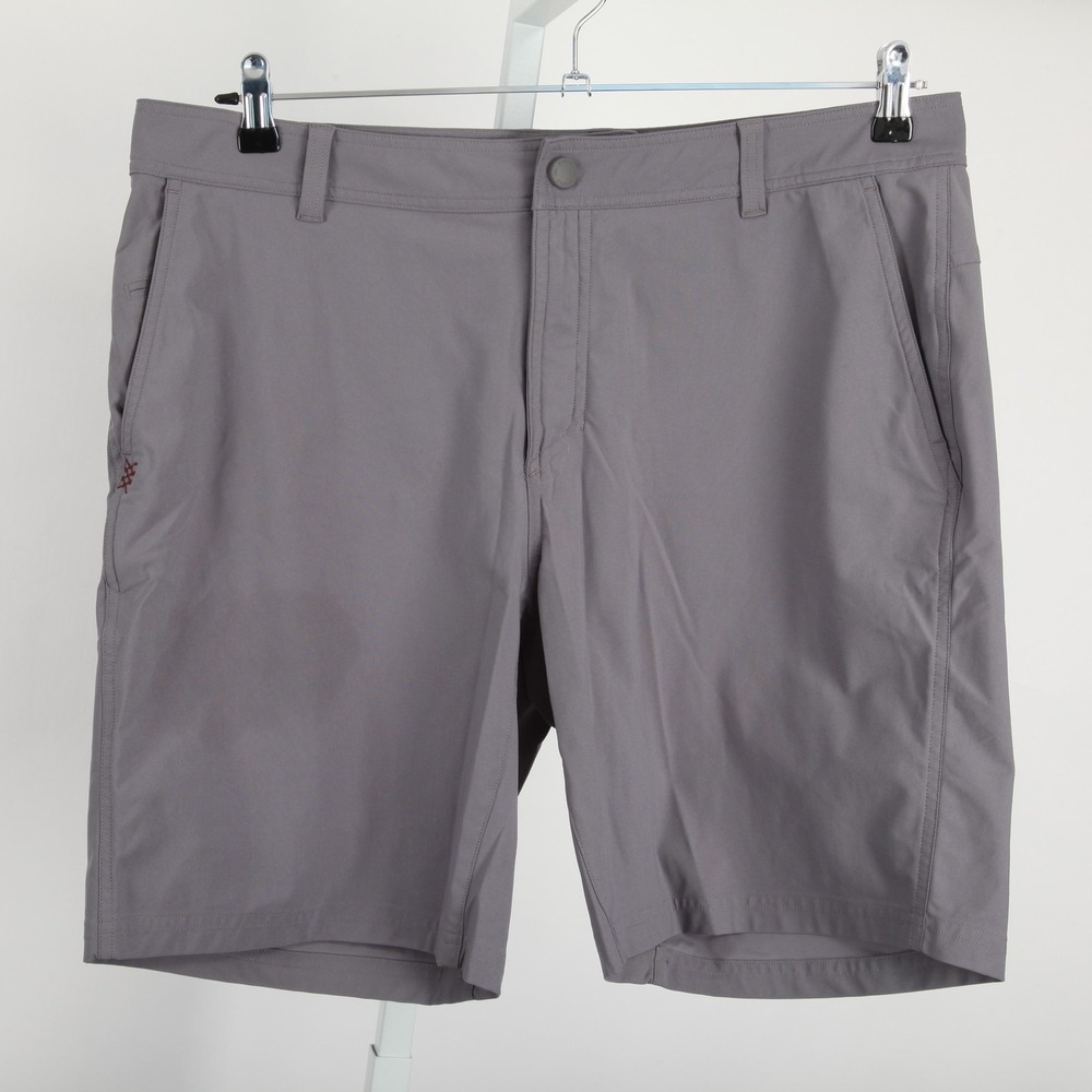 Rhone Shorts Mens 35 Gray Golf Performance 9 Inseam Polyester Pockets Athletic